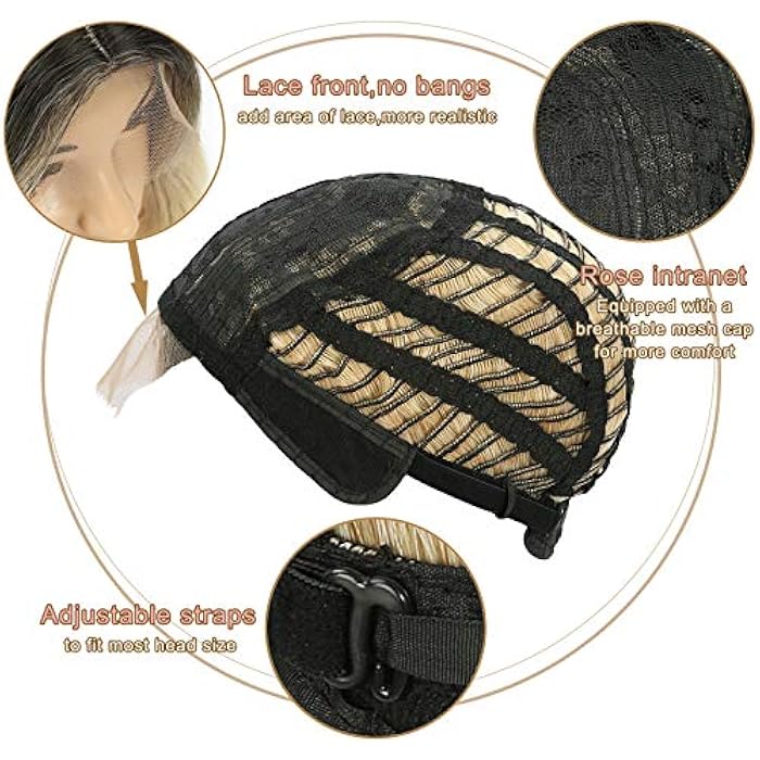 DILLARDS Lace Frontal Wave Bob Wig Short Length Wig For Women Middle Part No Bangs Short Curly Synthetic Wig(10) - Image 3